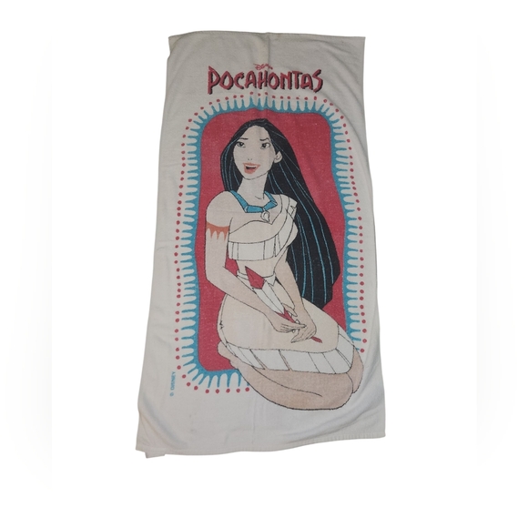 Disney Other - Vintage Disney Pocahontas Beach Towel Pool 52"×28" Cotton Jay Franco